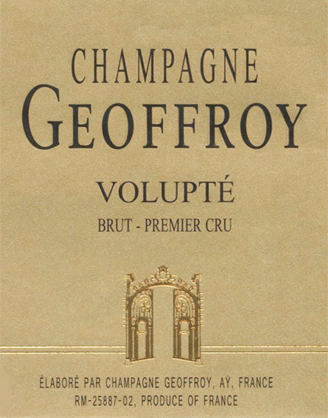 Champagne GEOFFROY: Cuvée VOLUPTE 2015 Brut Premier Cru